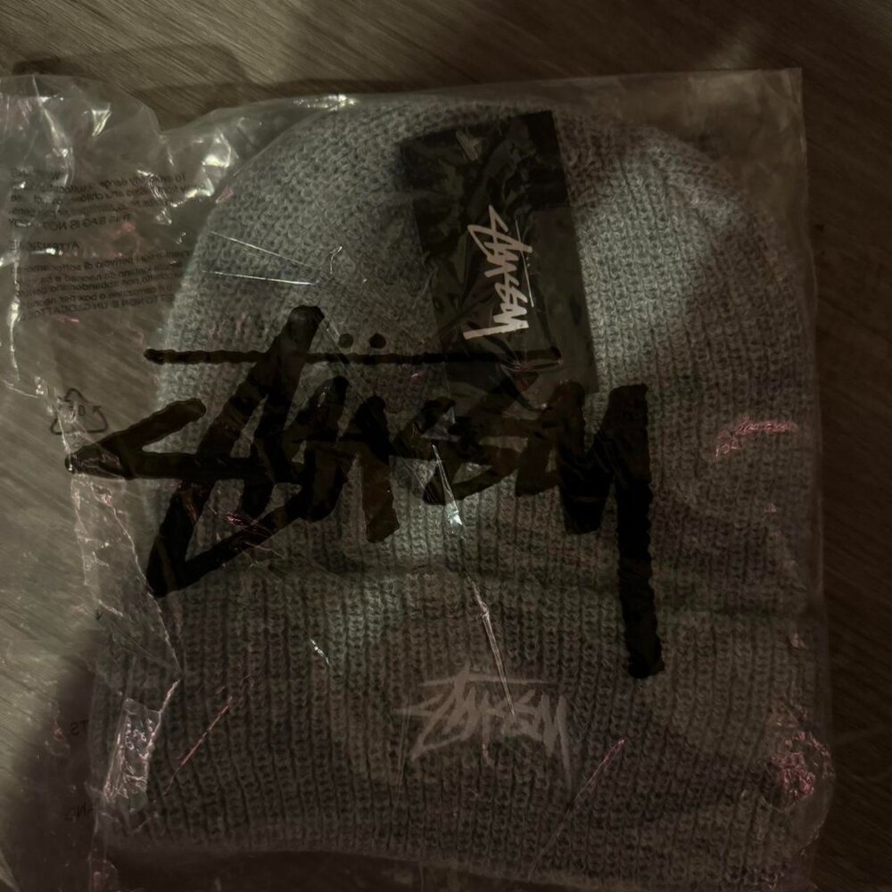 Grey Stussy Beanie